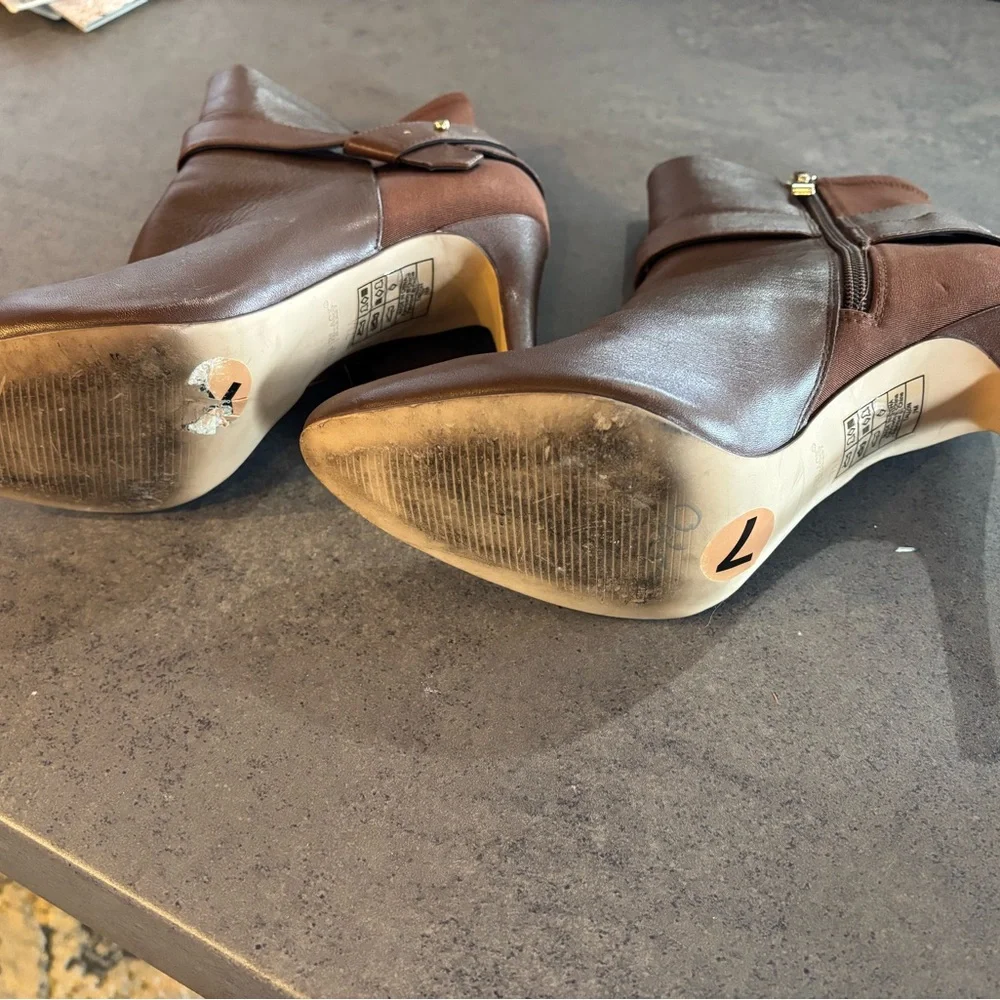Brown Leather Ankle Boots